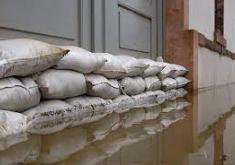 Sandbags can prevent flood damage to buildings