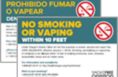 No smoking business sign samples